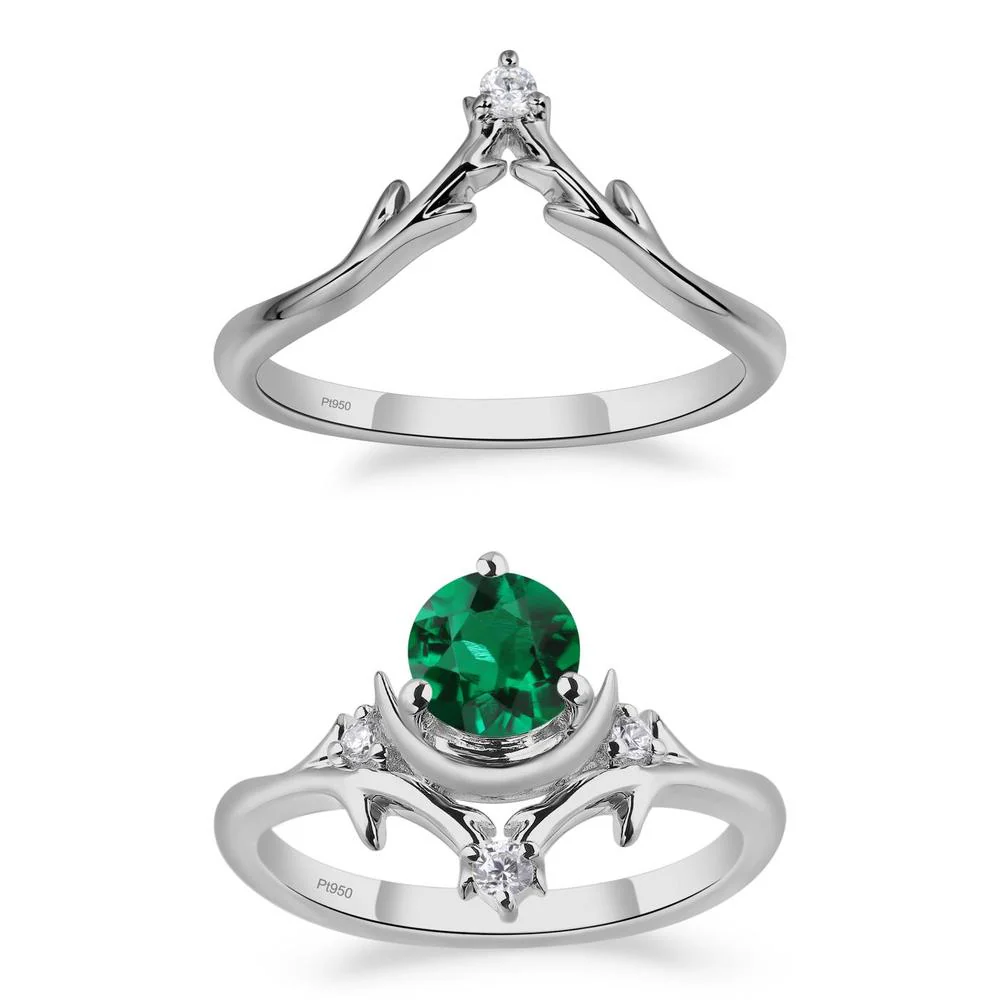 Emerald Moon and Star Ring - Image 25
