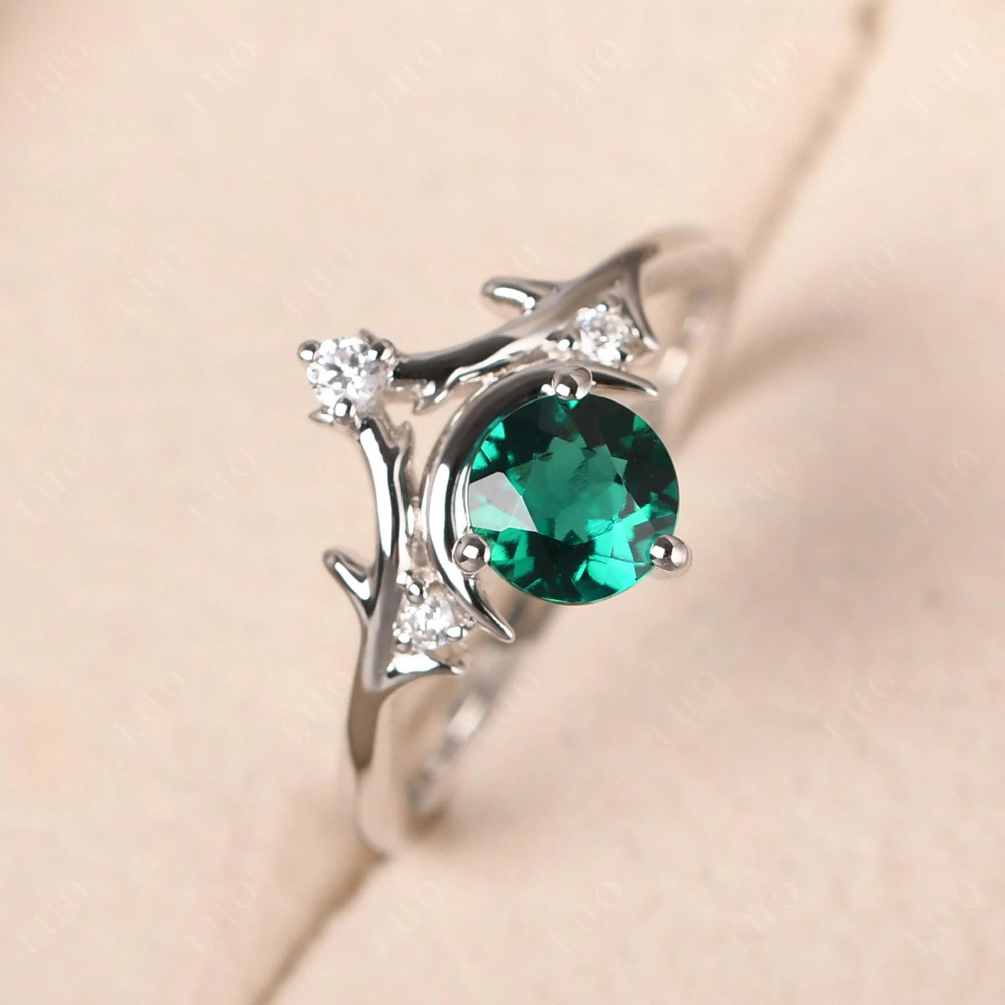 Emerald Moon and Star Ring - Image 29
