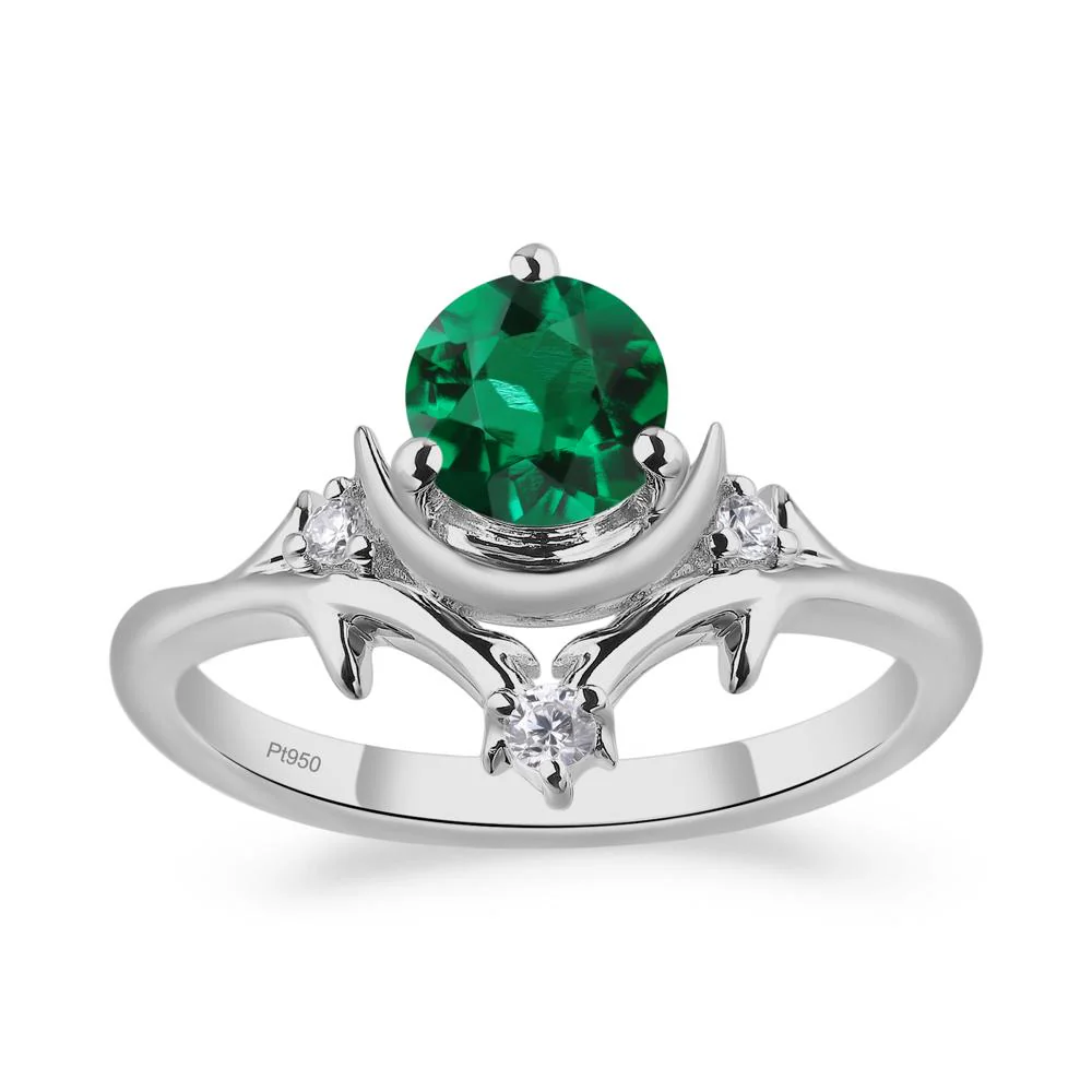 Emerald Moon and Star Ring - Image 5