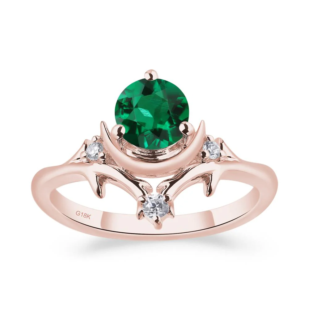 Emerald Moon and Star Ring - Image 6