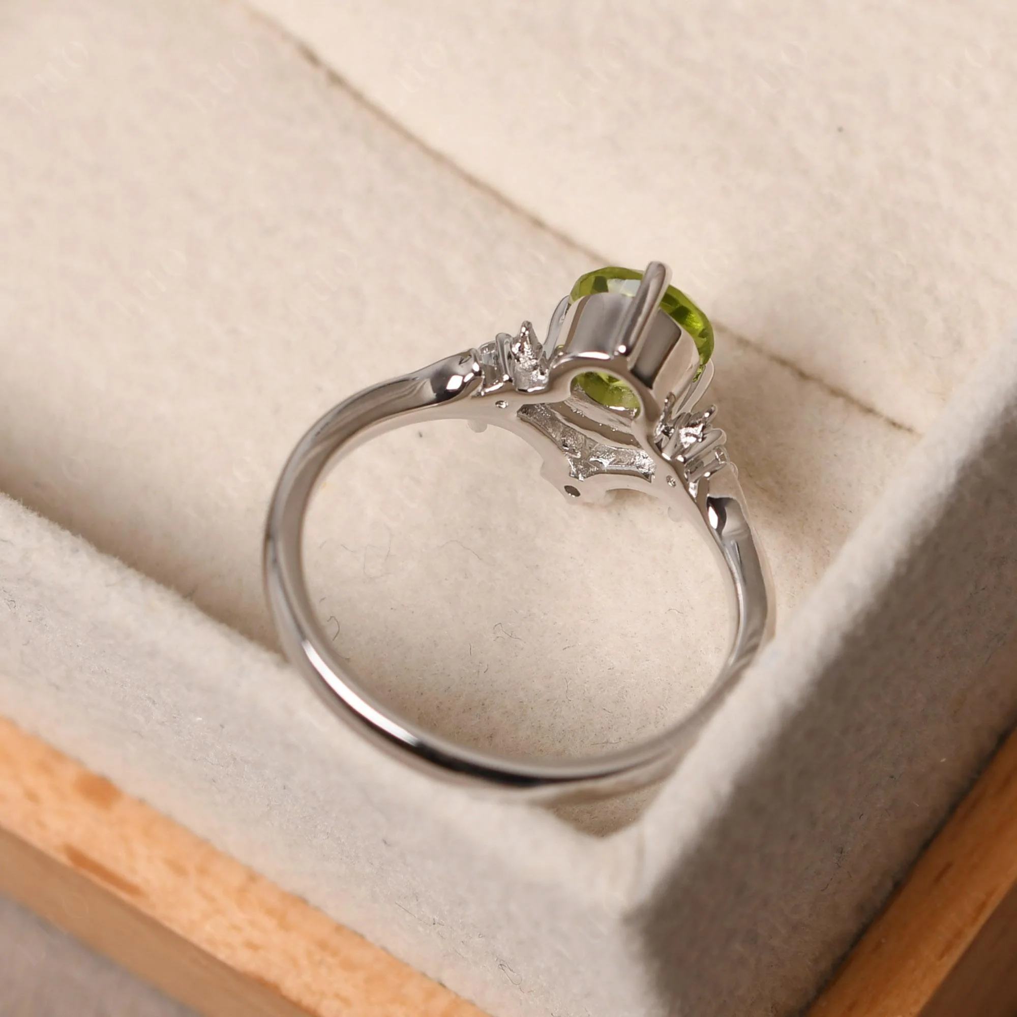 Peridot Star and Moon Engagement Ring - Image 31