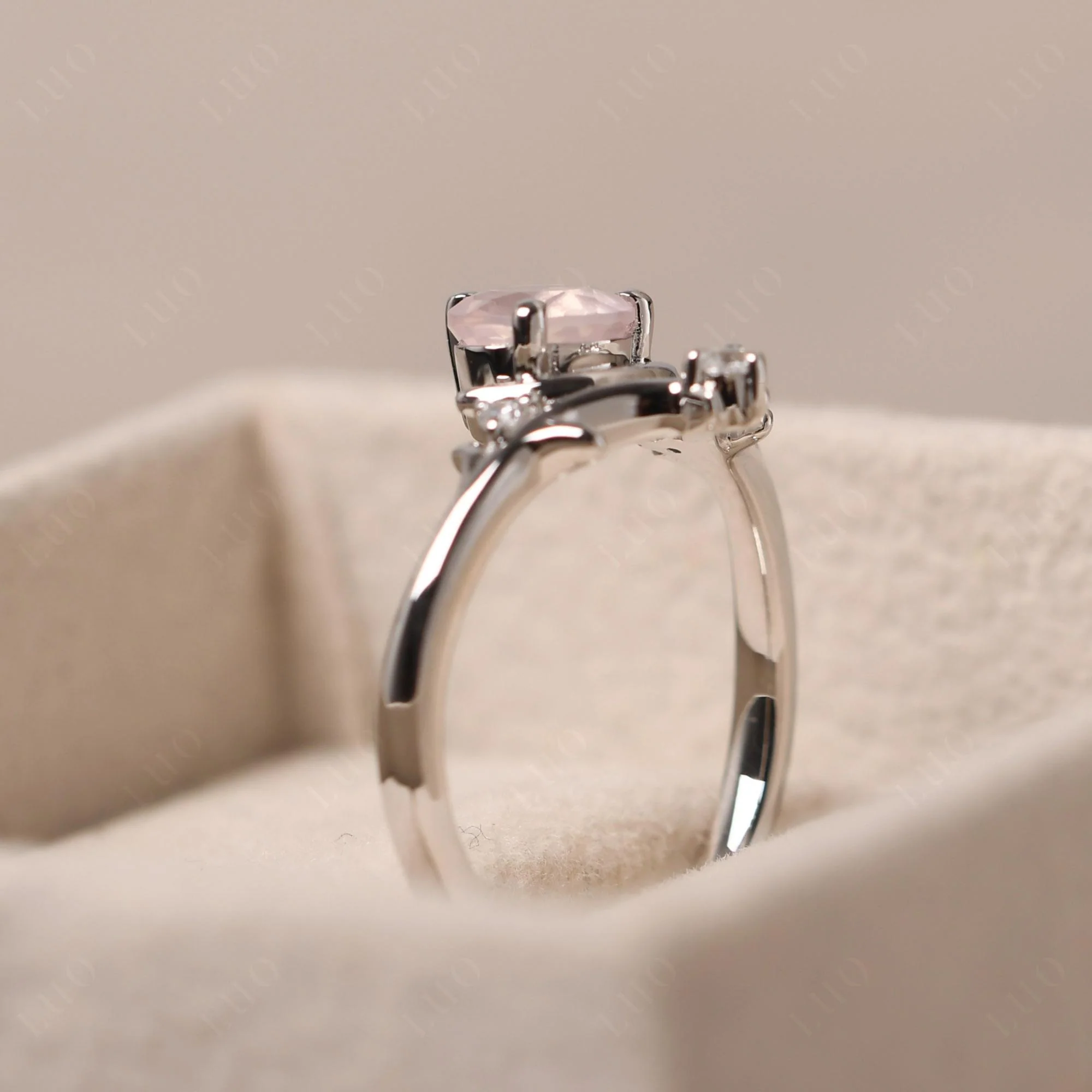 Rose Quartz Moon and Star Ring - Image 32