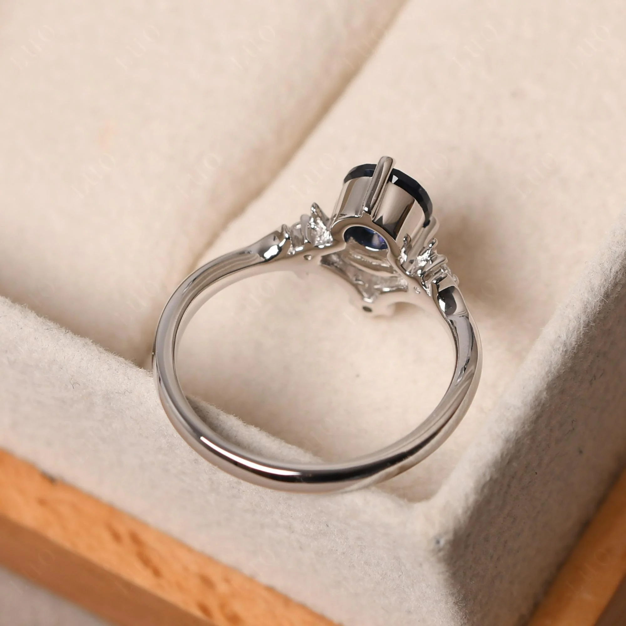 Sapphire Star and Moon Engagement Ring - Image 31