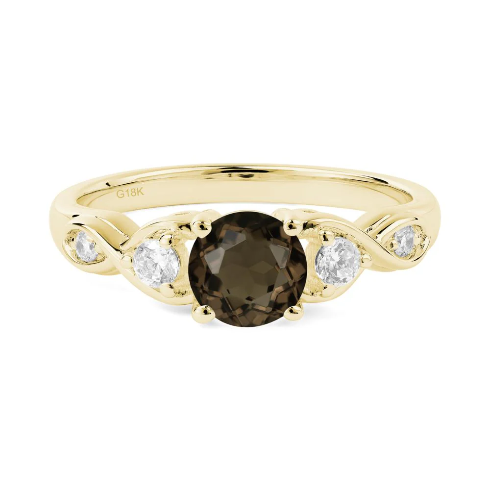 Smoky Quartz Twisted Ring - Image 2