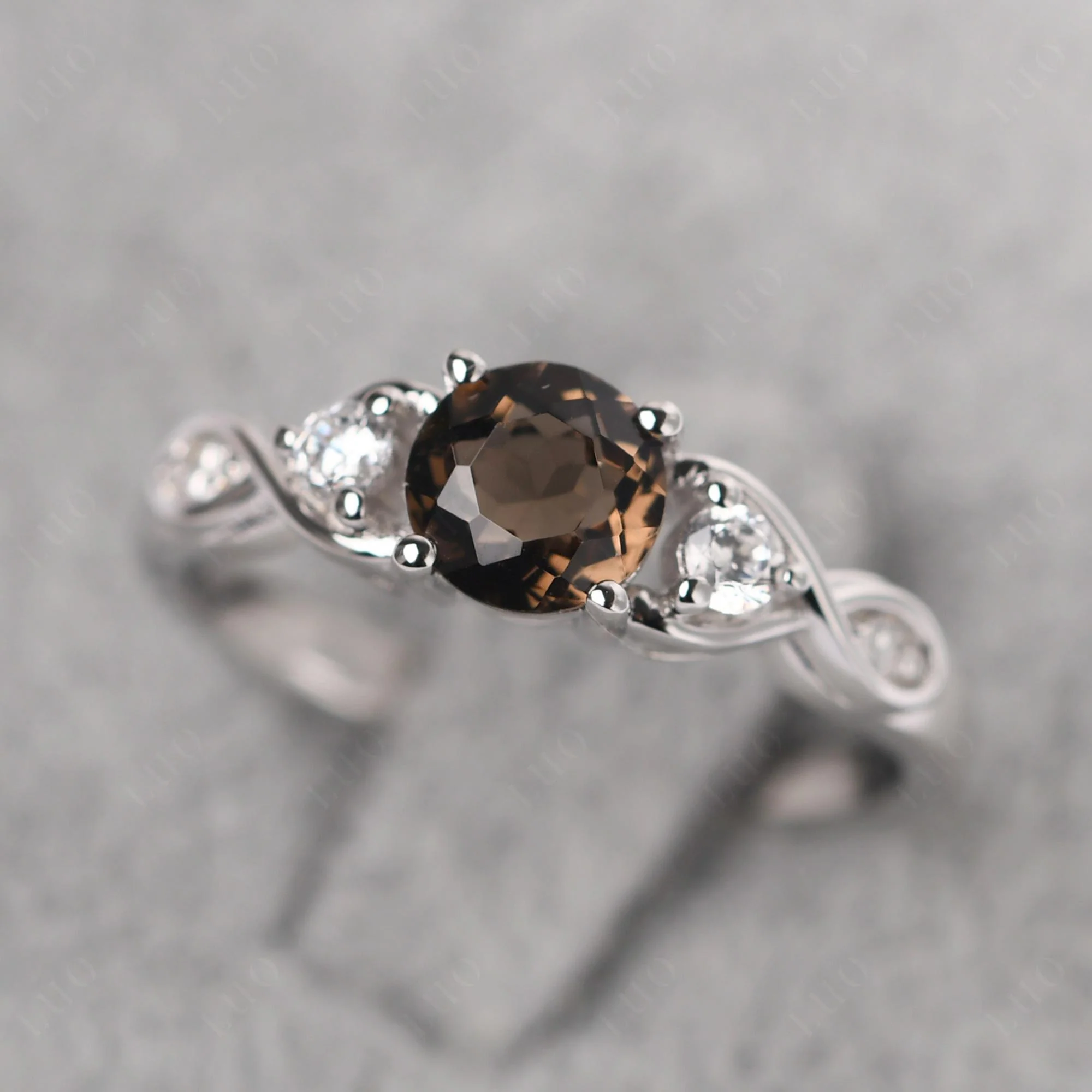 Smoky Quartz Twisted Ring - Image 29