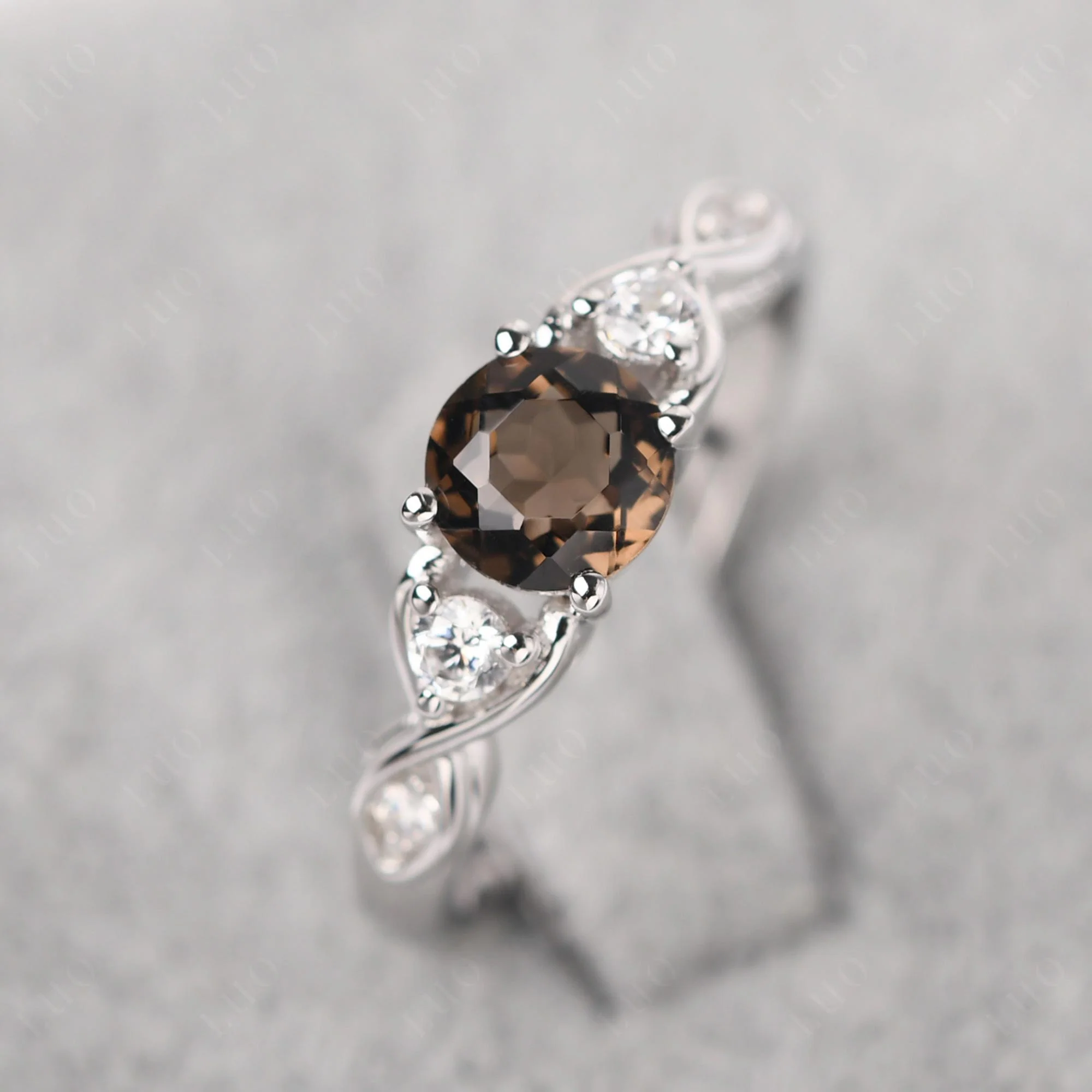 Smoky Quartz Twisted Ring - Image 30