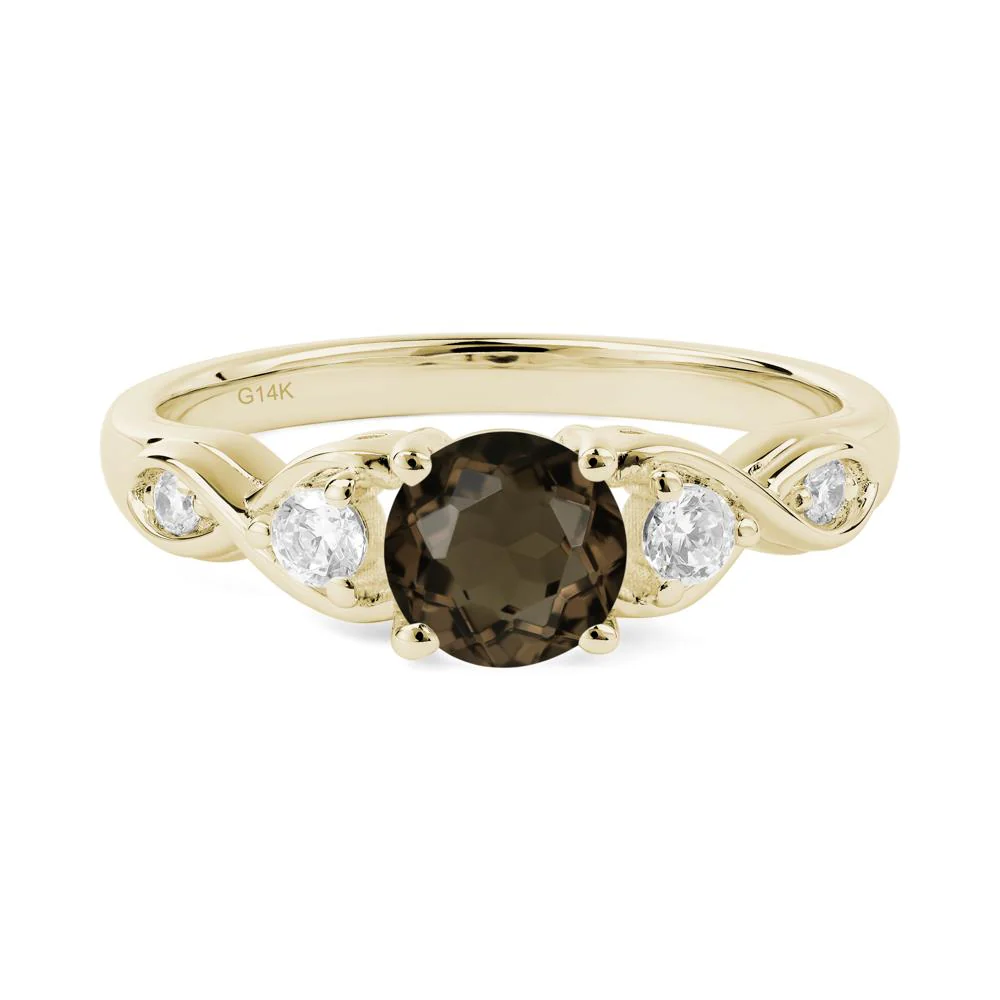 Smoky Quartz Twisted Ring - Image 4