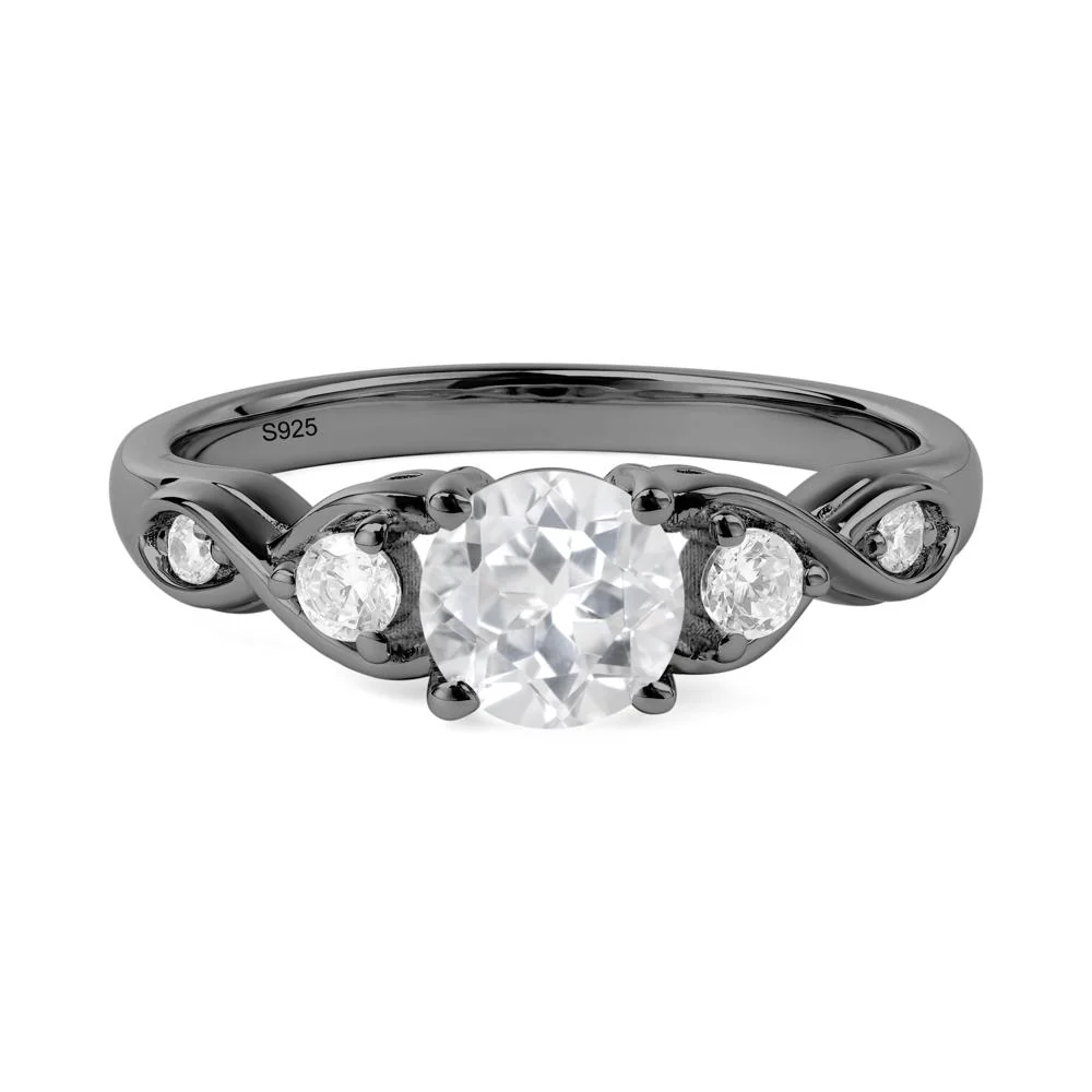 White Topaz Twisted Ring - Image 3