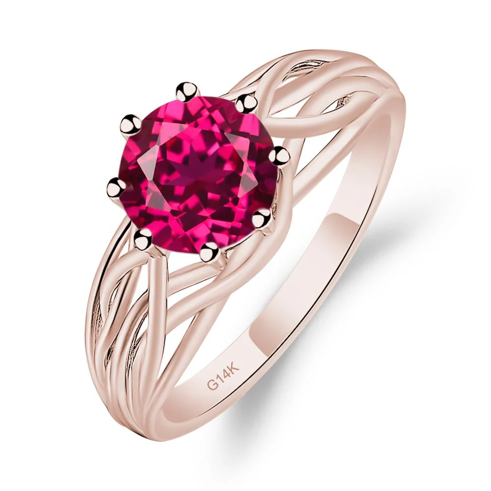 Ruby Intertwined Ring