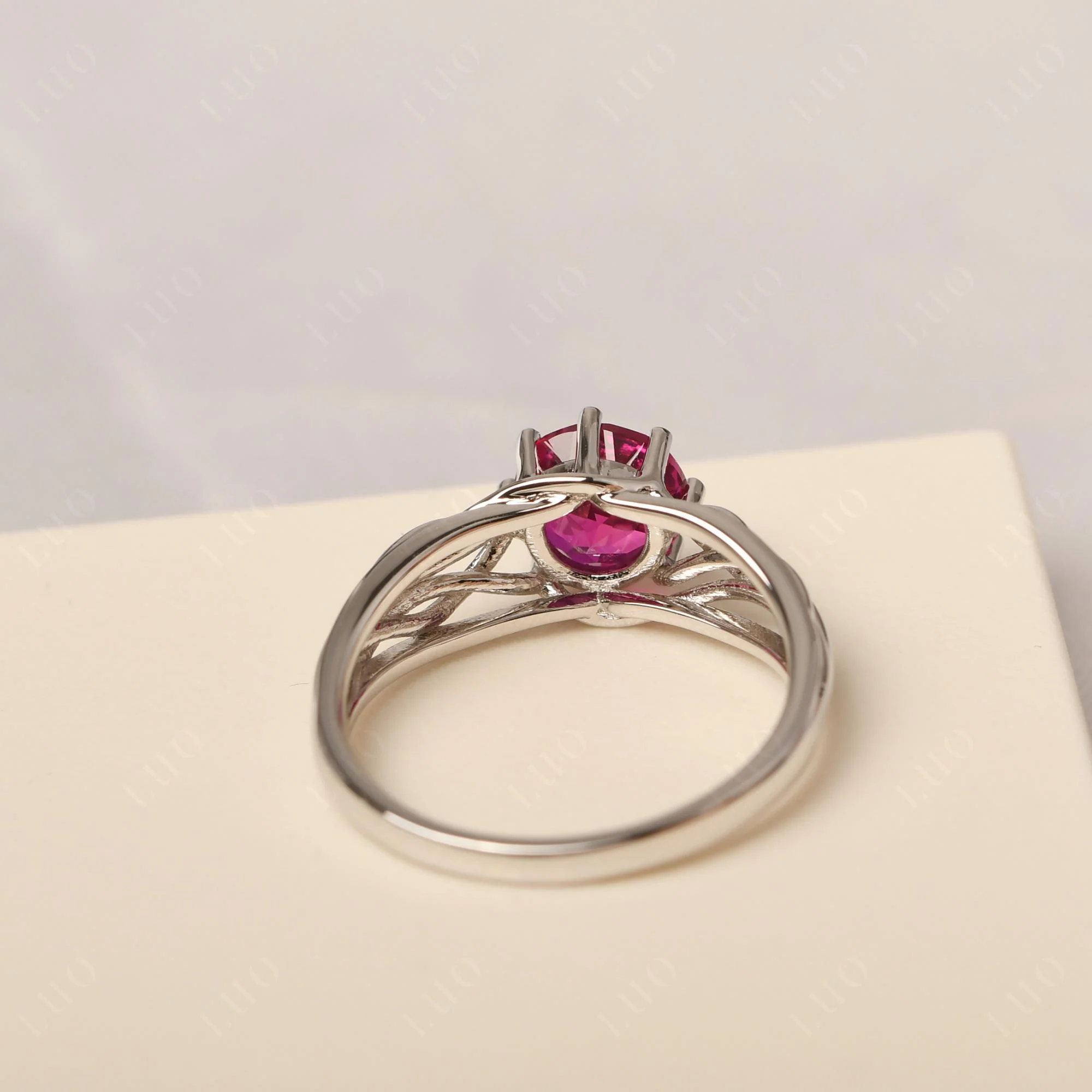 Ruby Intertwined Ring - Image 12