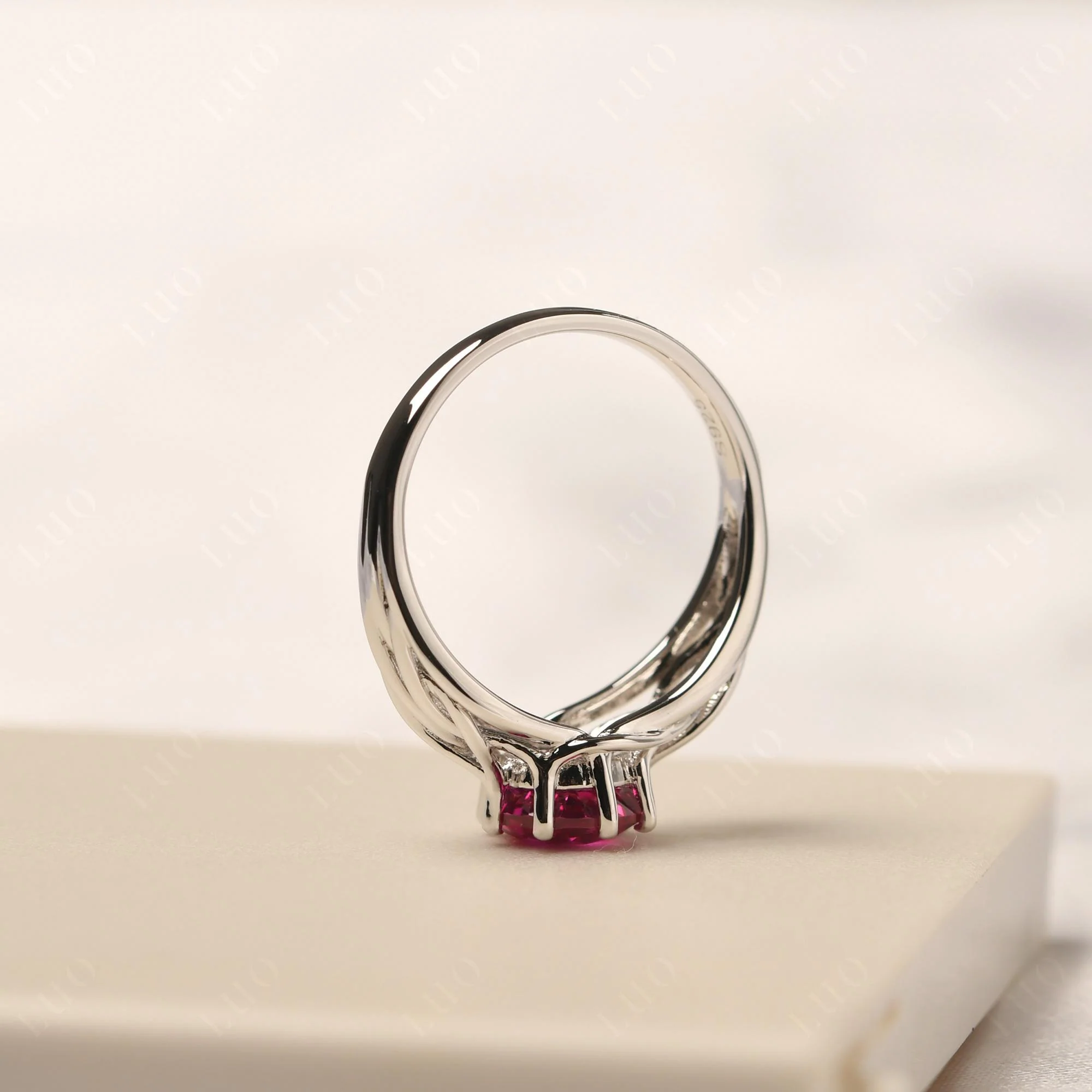 Ruby Intertwined Ring - Image 13
