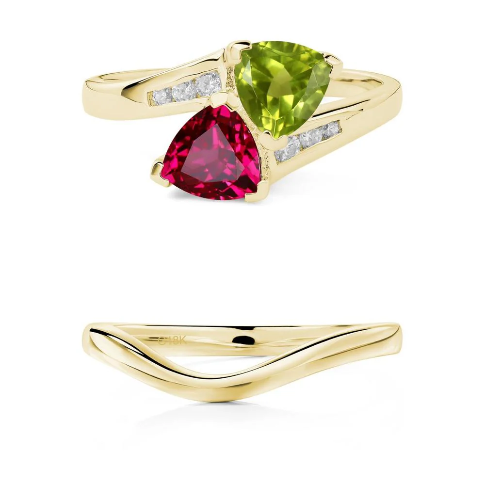 Ruby and Peridot Ring - Image 21