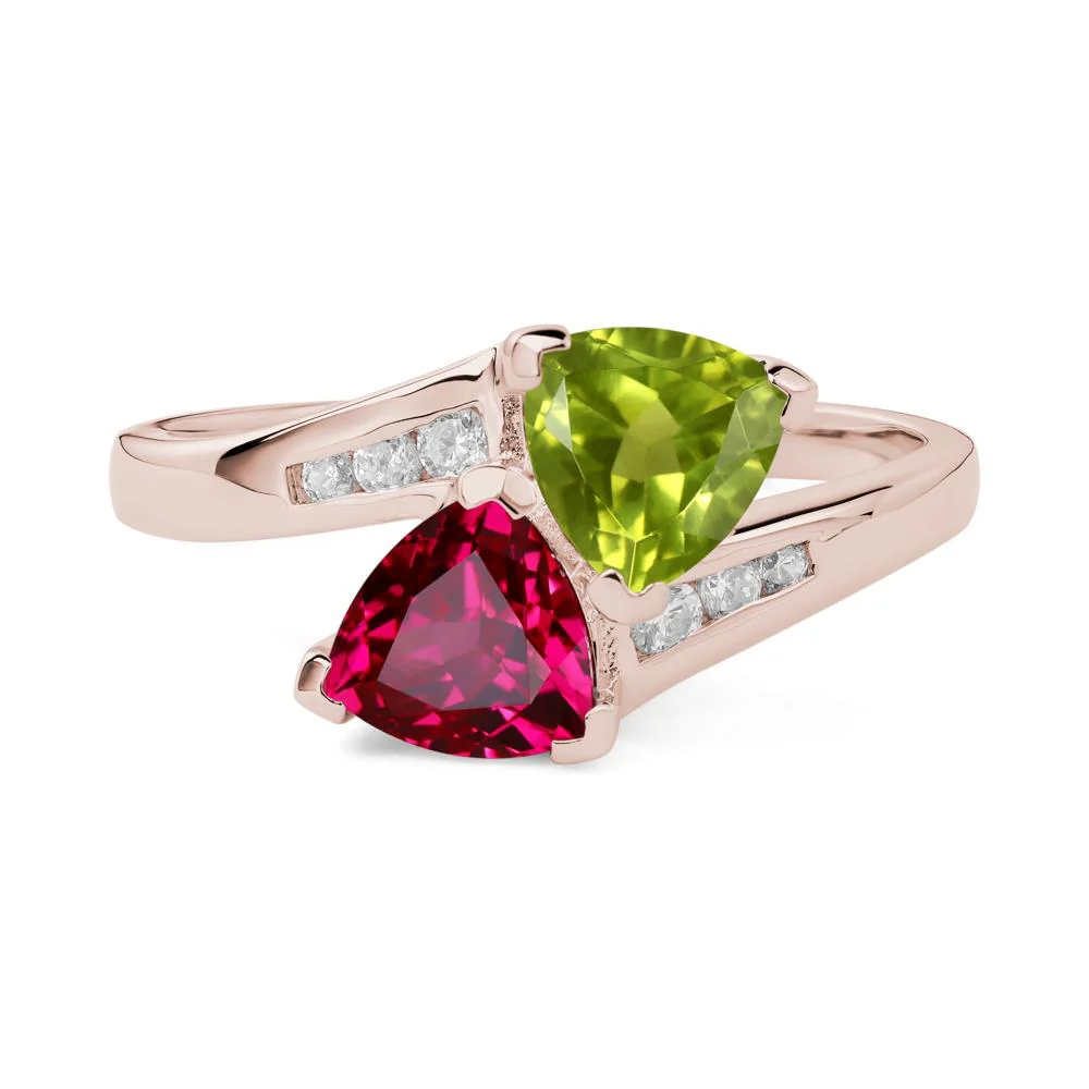 Ruby and Peridot Ring - Image 3