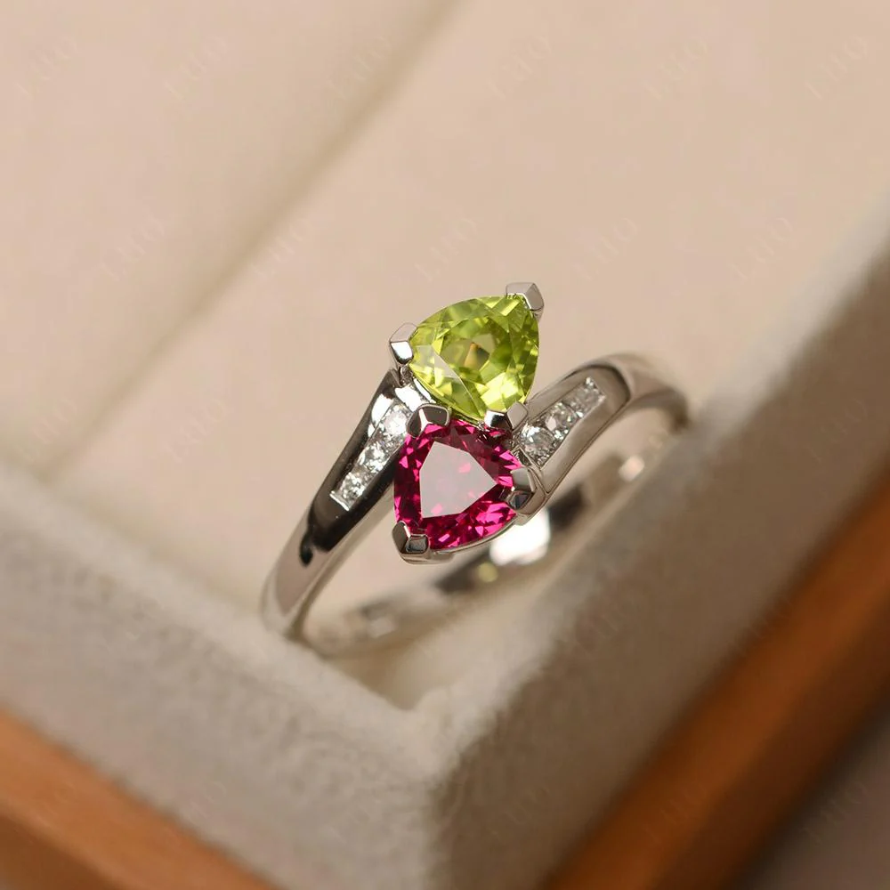 Ruby and Peridot Ring - Image 30