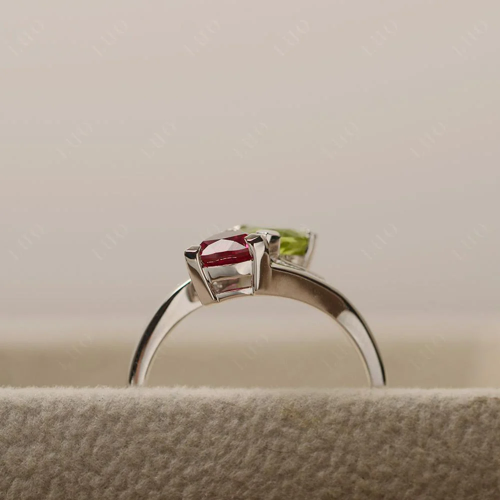 Ruby and Peridot Ring - Image 32