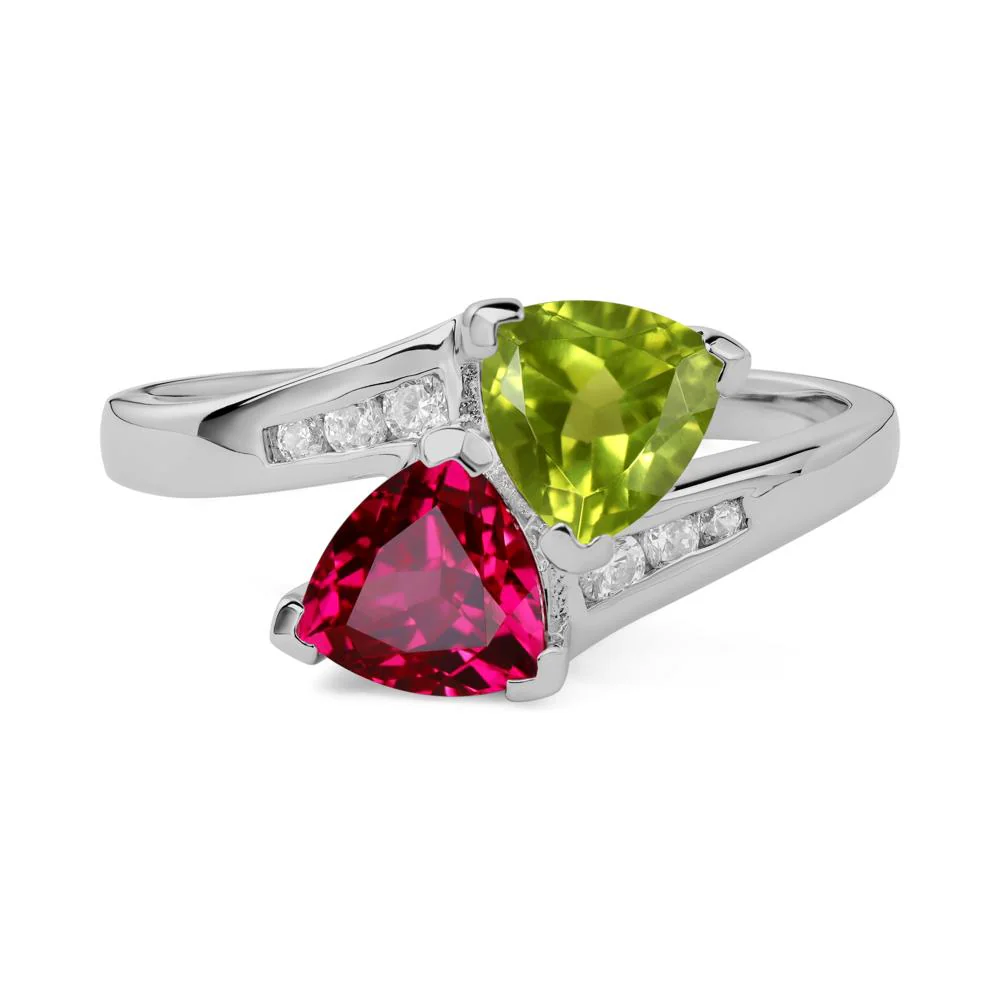 Ruby and Peridot Ring - Image 7