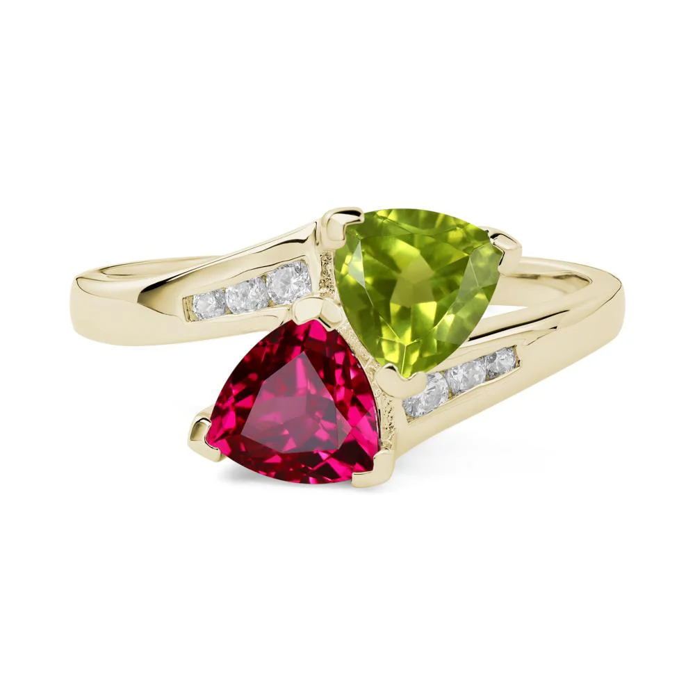 Ruby and Peridot Ring - Image 8