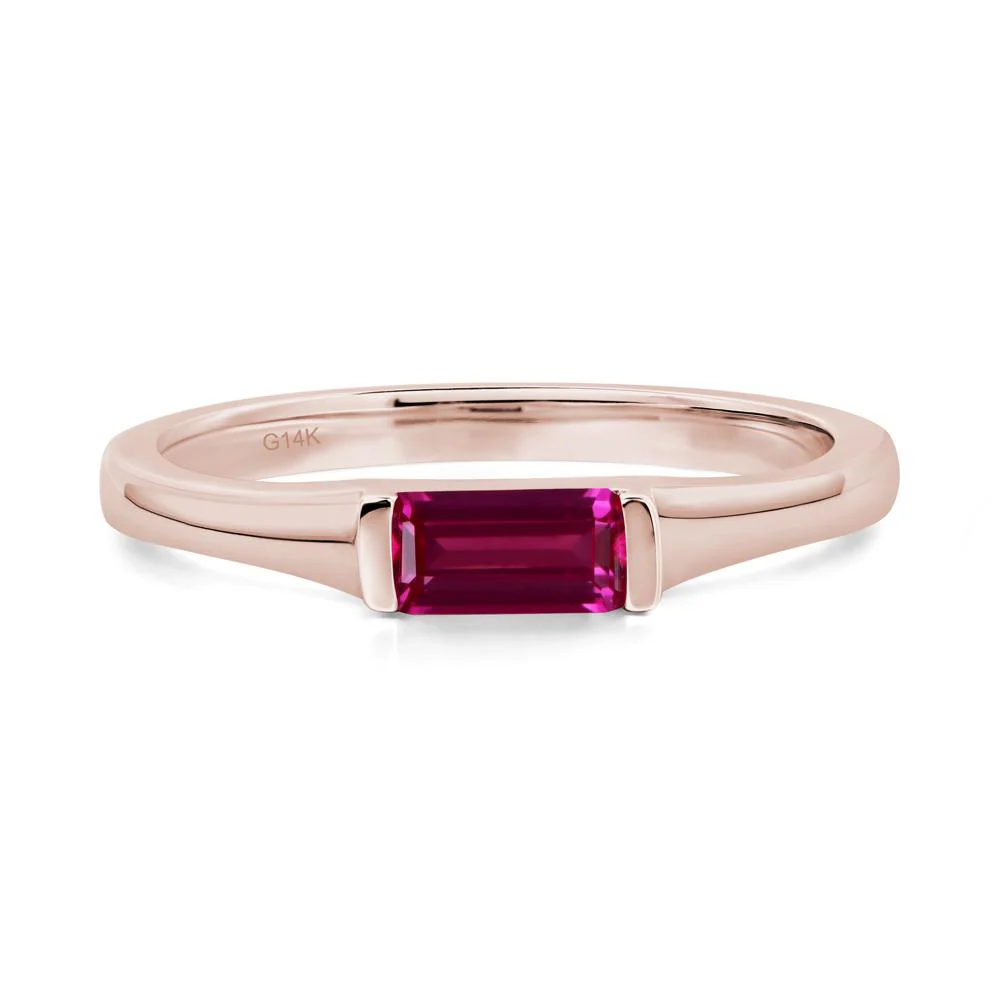 Ruby Baguette Ring