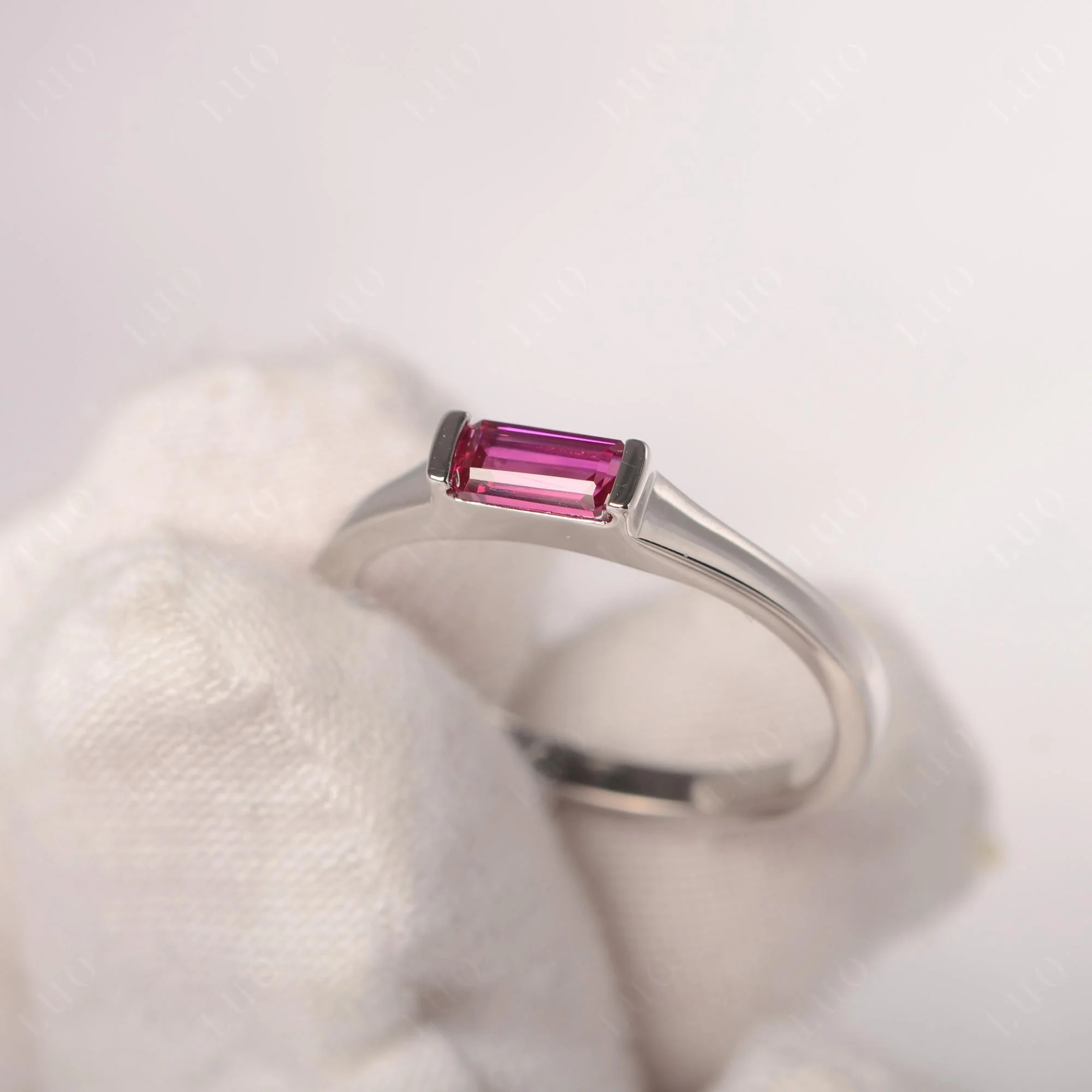 Ruby Baguette Ring - Image 11