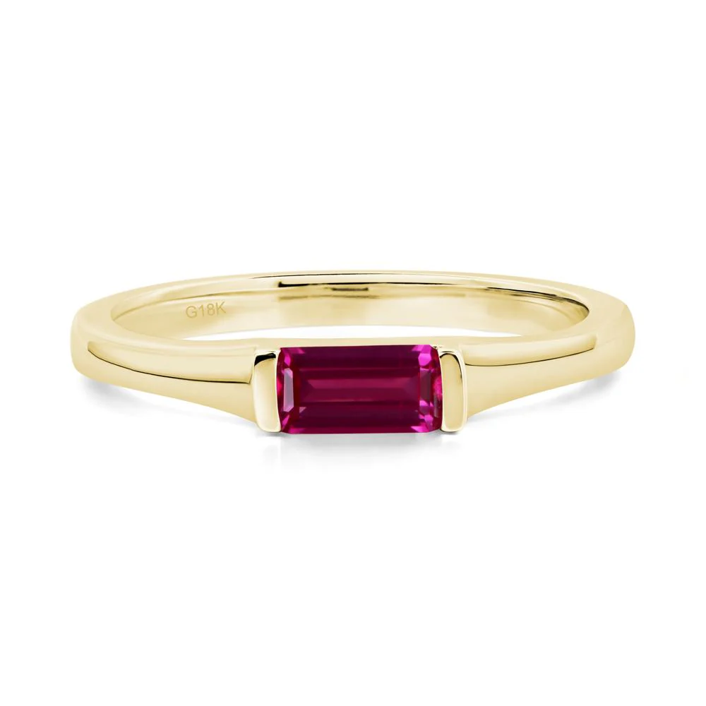 Ruby Baguette Ring - Image 6