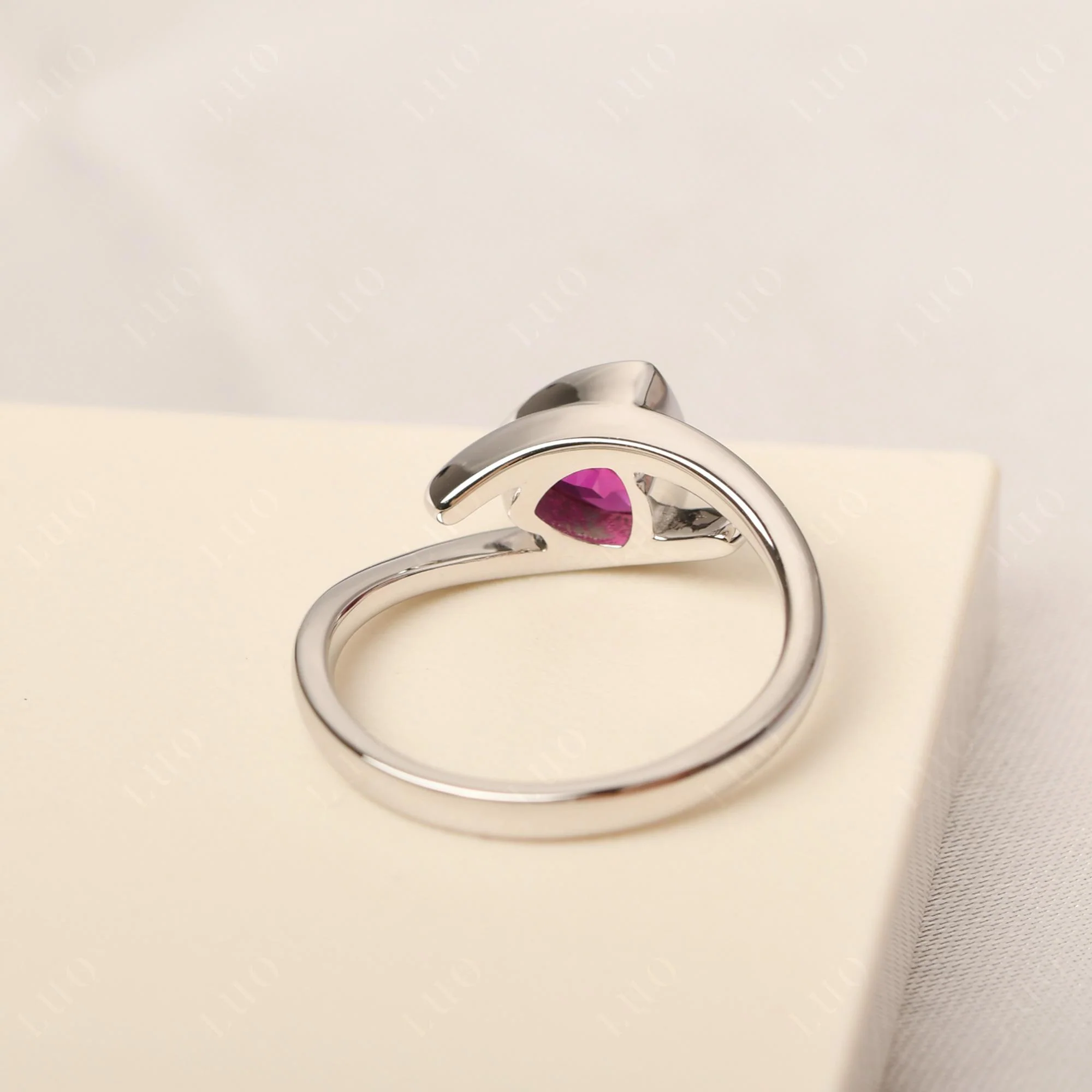 Bezel Set Ruby Ring - Image 12