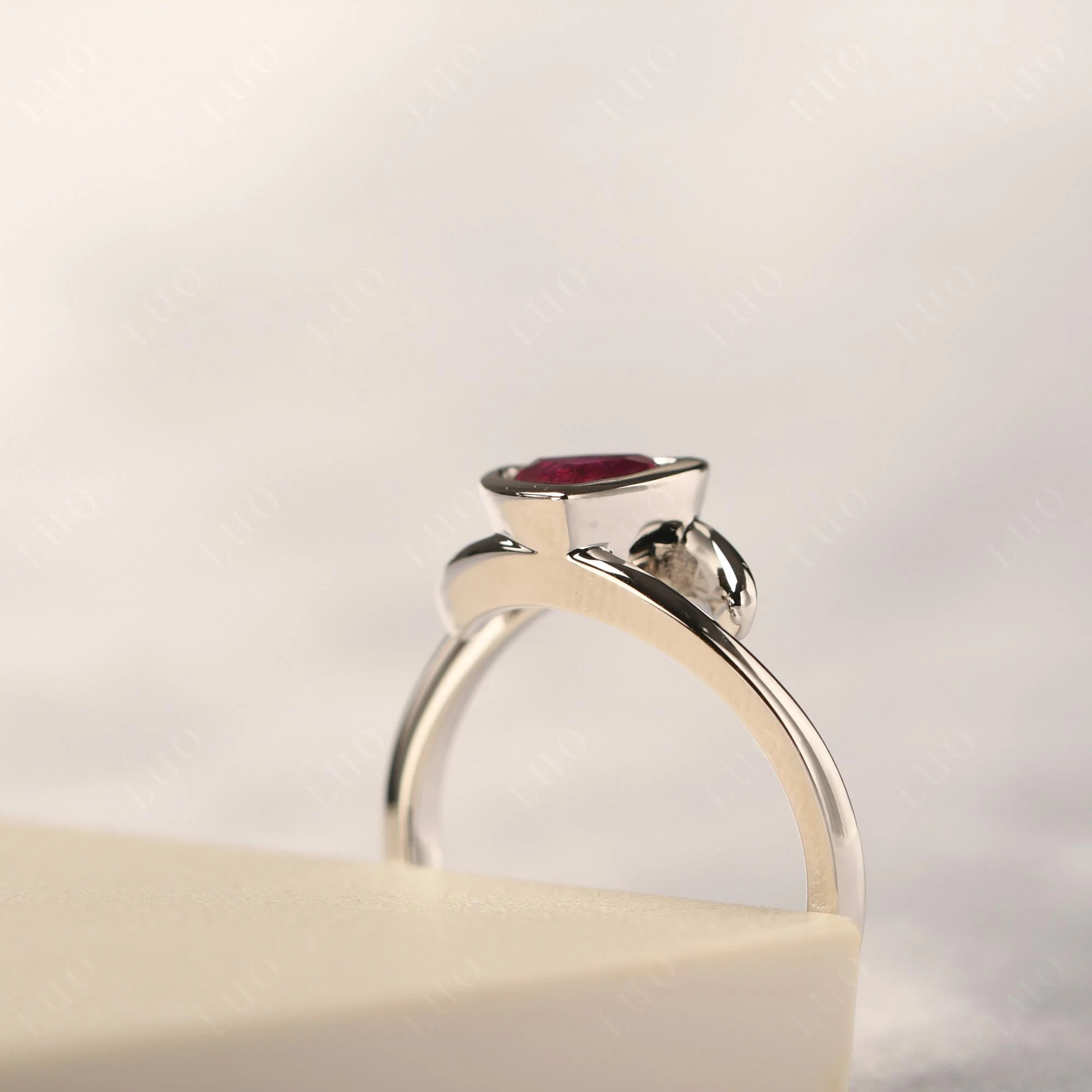 Bezel Set Ruby Ring - Image 13