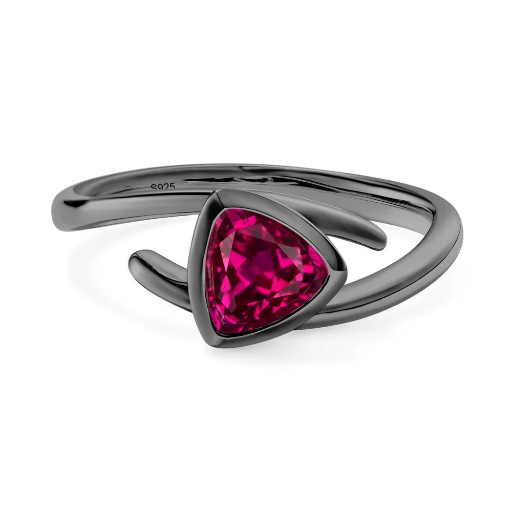 Bezel Set Ruby Ring - Image 2