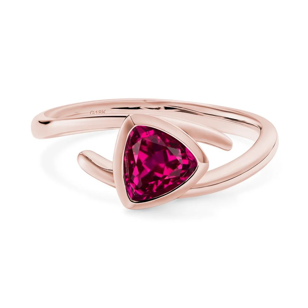 Bezel Set Ruby Ring - Image 3