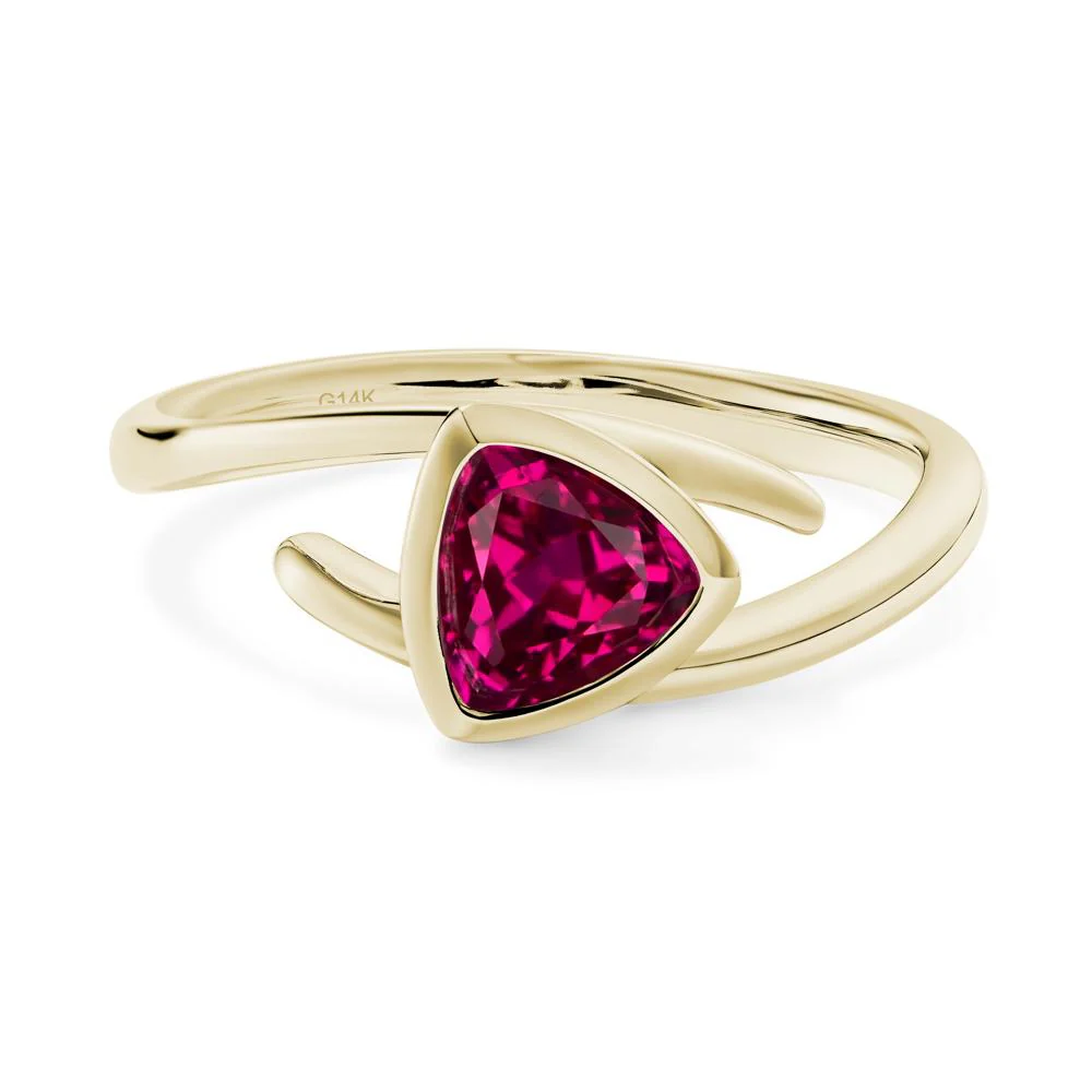 Bezel Set Ruby Ring - Image 4