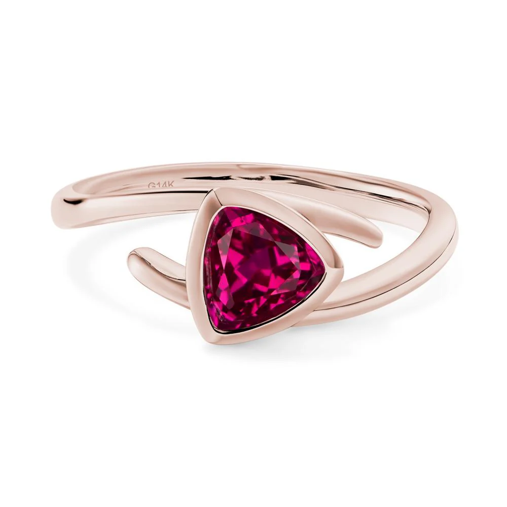 Bezel Set Ruby Ring - Image 5
