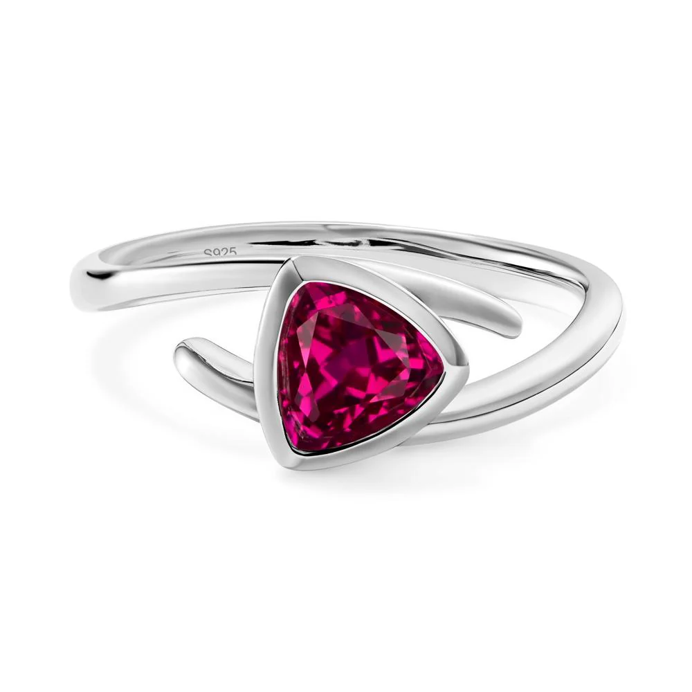 Bezel Set Ruby Ring - Image 6