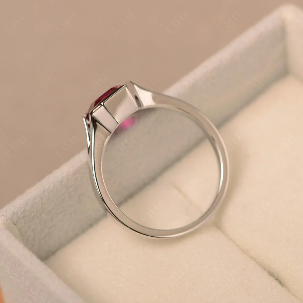 Asscher Cut Ruby Ring - Image 31