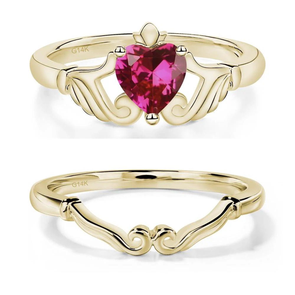 Ruby Claddagh Ring - Image 15