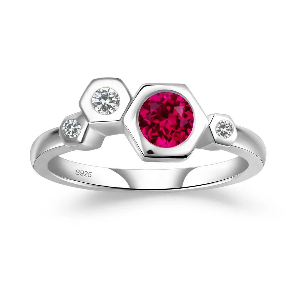 Ruby Constellation Engagement Ring