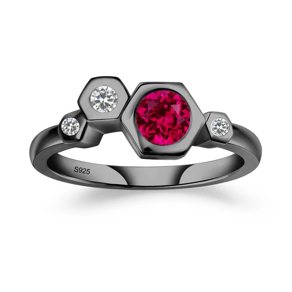Ruby Constellation Engagement Ring - Image 2