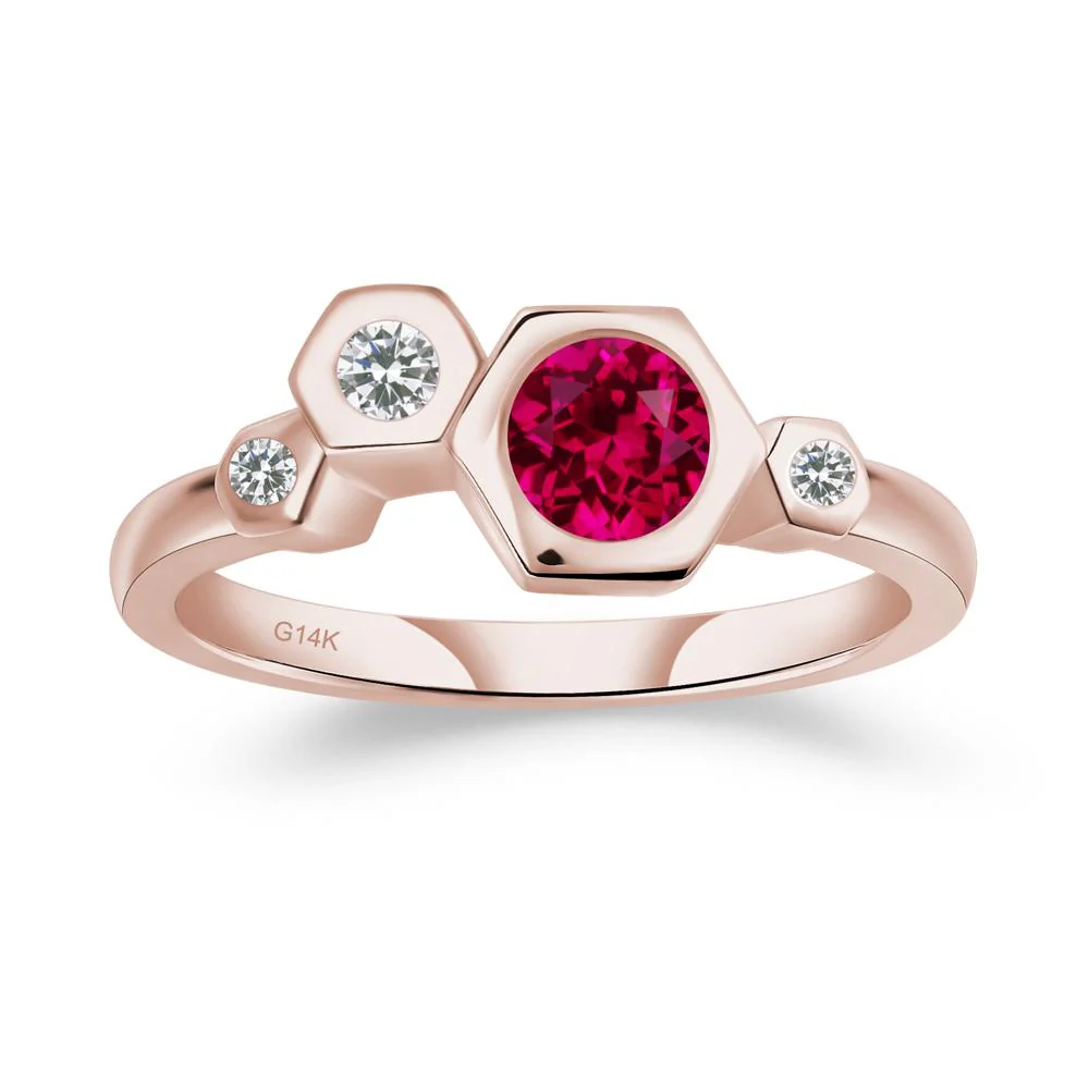 Ruby Constellation Engagement Ring - Image 5