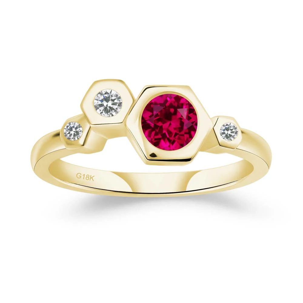 Ruby Constellation Engagement Ring - Image 7