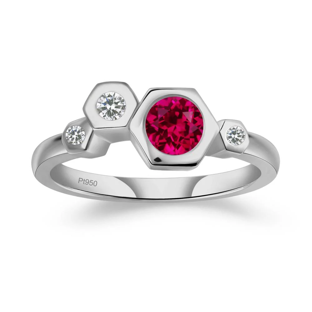 Ruby Constellation Engagement Ring - Image 9