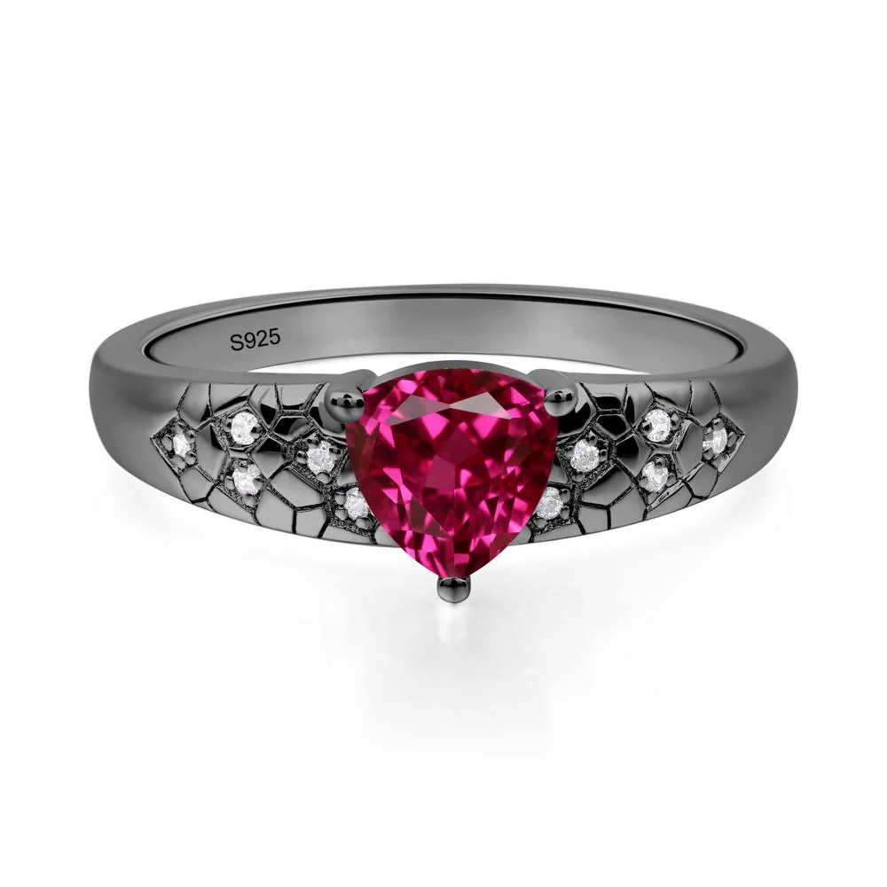 Ruby Cracked Ring - Image 2