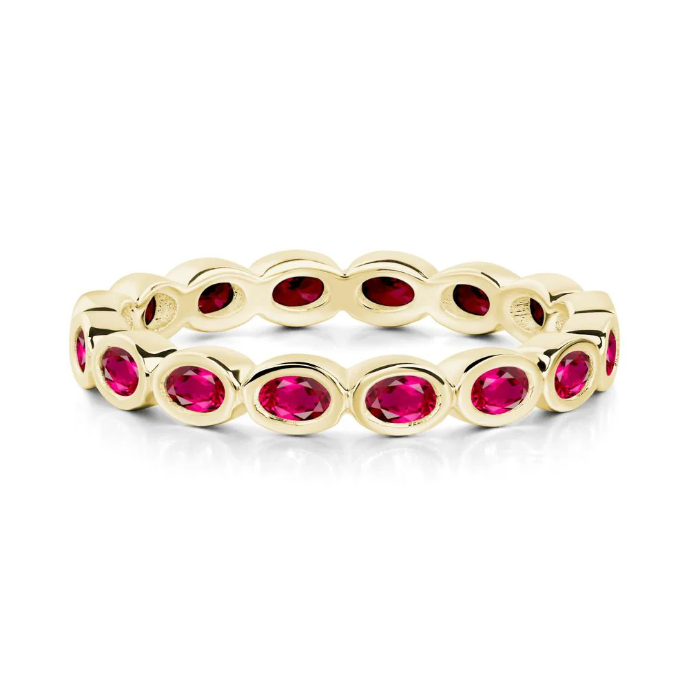 Ruby Eternity Oval Ring - Image 5