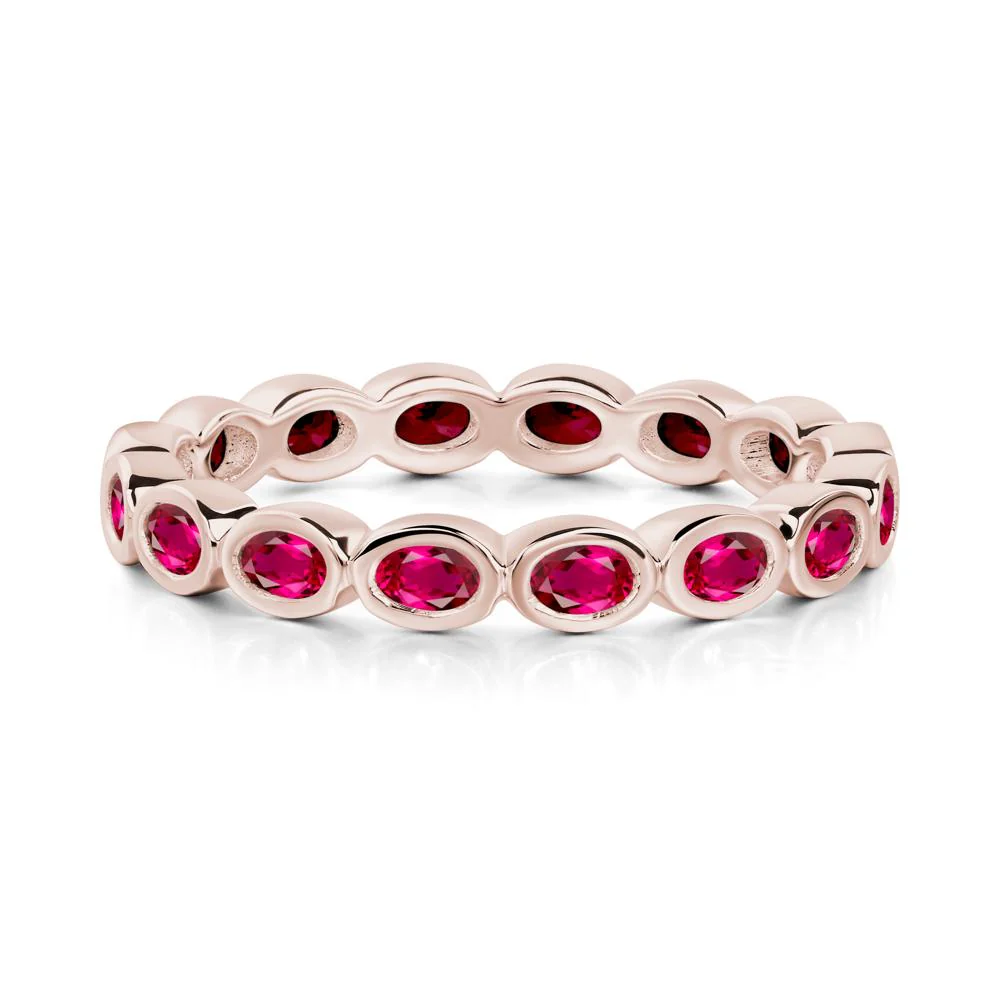 Ruby Eternity Oval Ring - Image 7