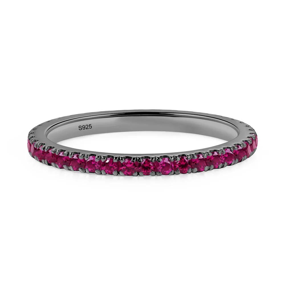 Ruby Pave Eternity Ring