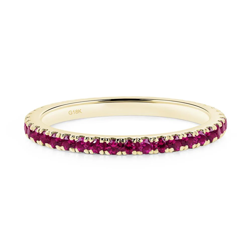 Ruby Pave Eternity Ring - Image 8
