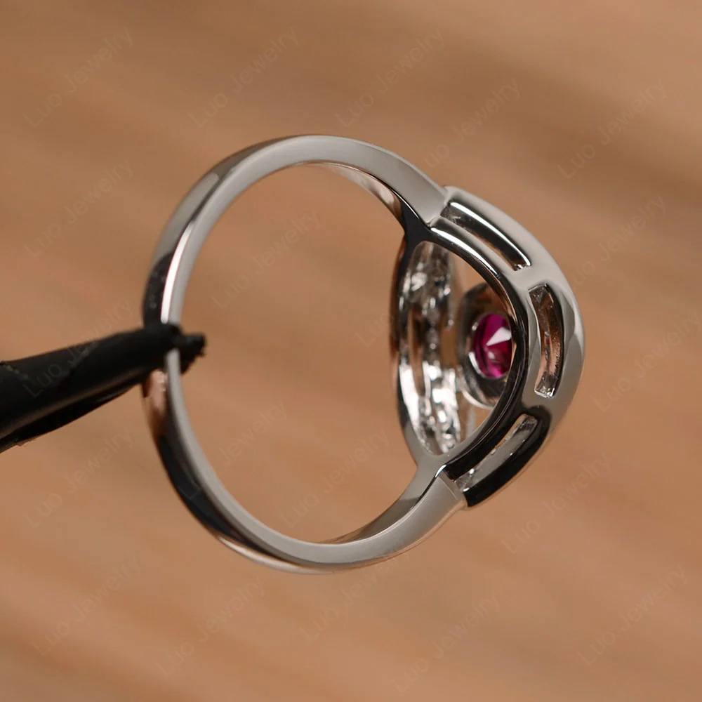 Ruby Evil Eye Ring - Image 3