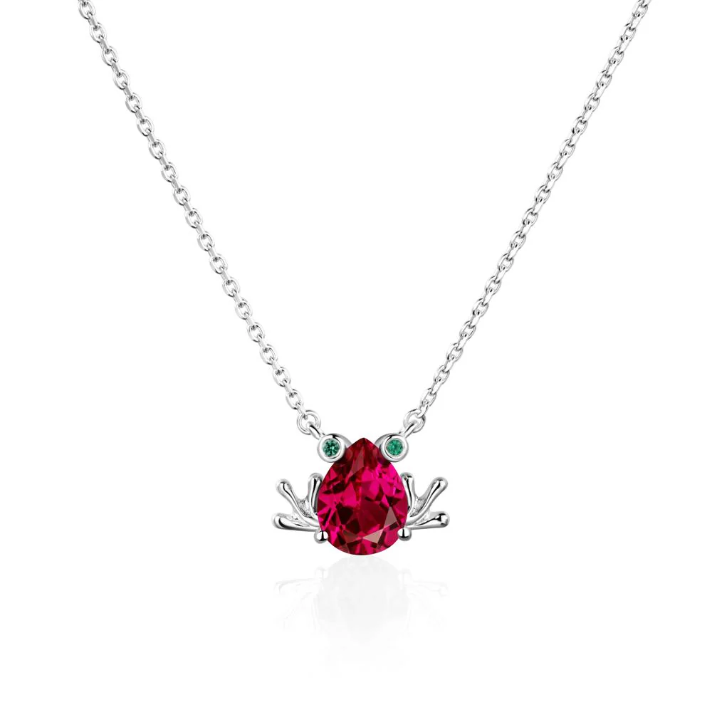 Ruby Frog Necklace - Image 3