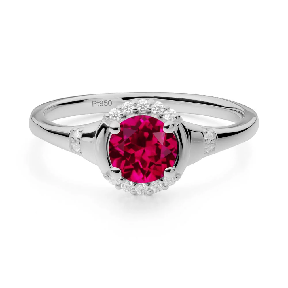 Ruby Halo Statement Ring - Image 2