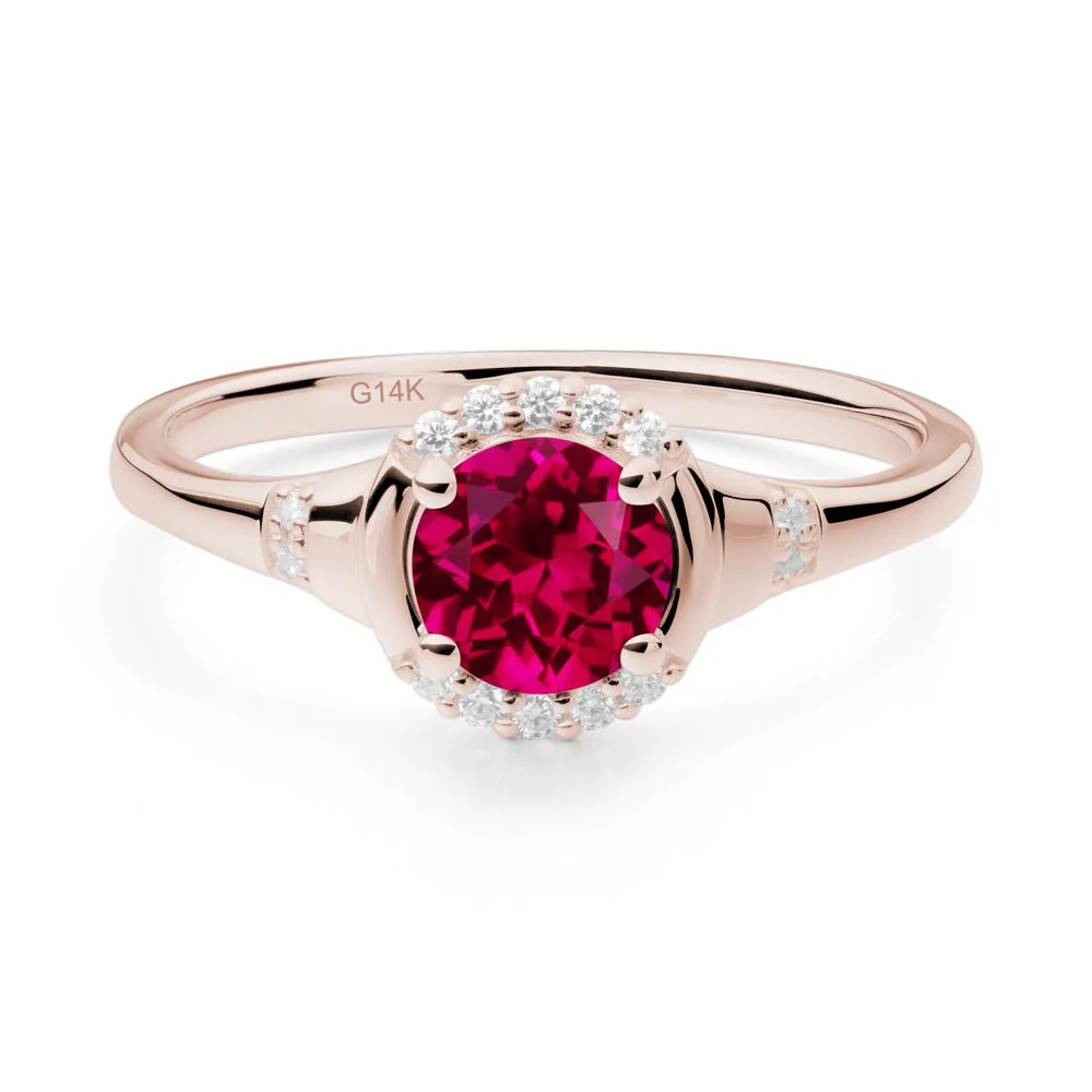 Ruby Halo Statement Ring - Image 8