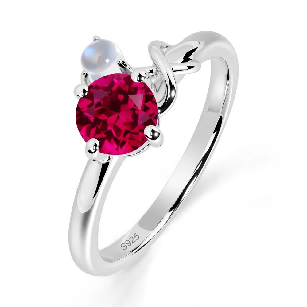 Ruby Infinity Symbol Ring - Image 3