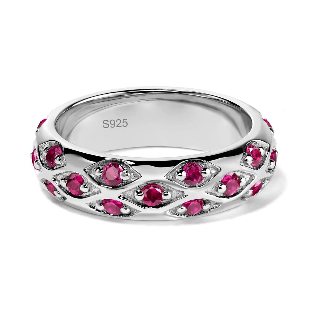 Ruby Three Row Eternity Ring - Image 2