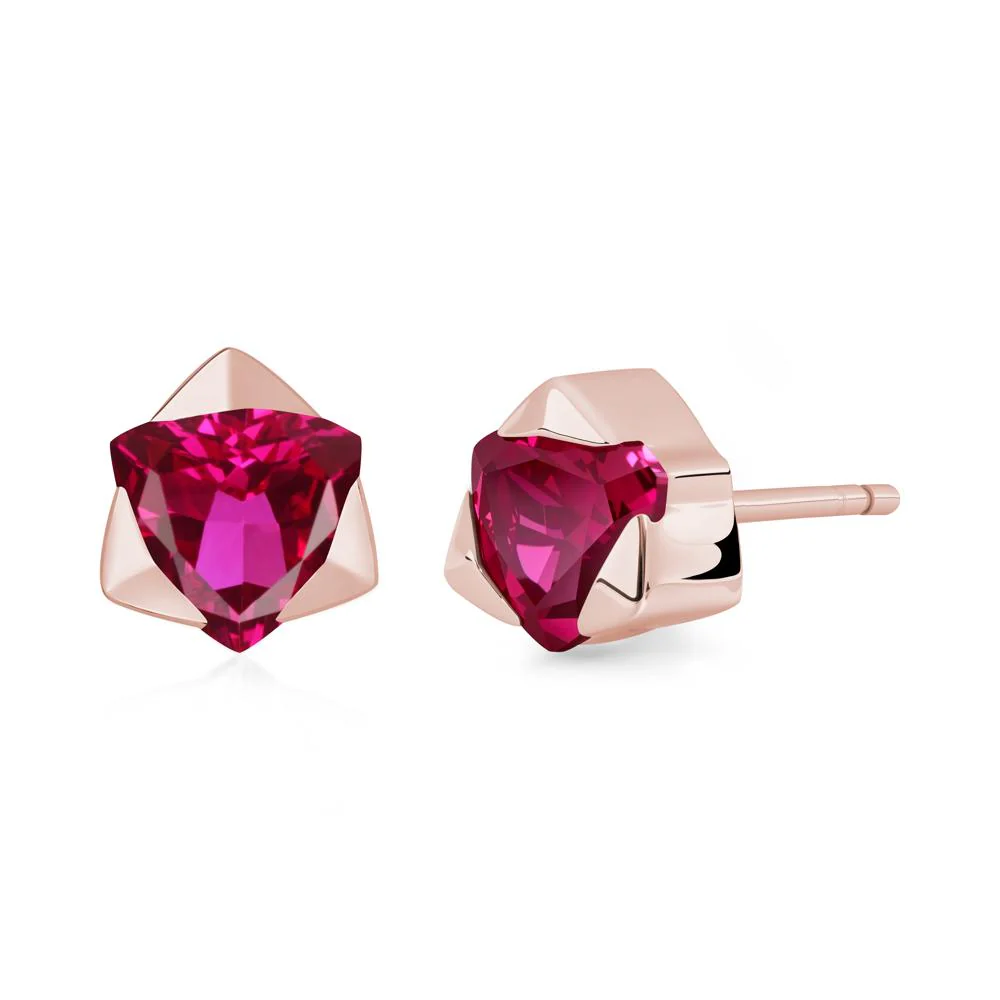 Ruby Magen David Earrings - Image 4